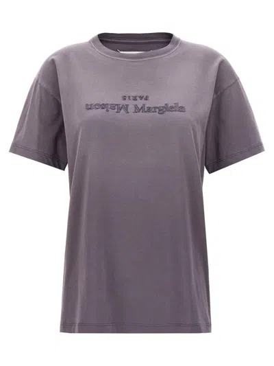 Maison Margiela Reverse Logo T Shirt In Purple