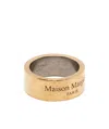 Maison Margiela Logo-engraved Cuff Bracelet In Yellow
