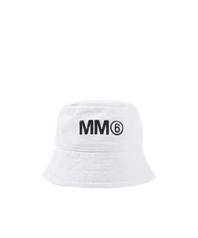 Maison Margiela Logo Fisherman's Hat In White