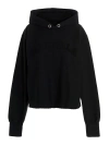 Maison Margiela Logo Cotton Hoodie In Black
