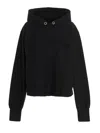 Maison Margiela Logo Cotton Hoodie In Black
