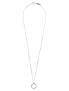 Maison Margiela Logo Necklace Jewelry Silver In Metallic