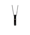 Maison Margiela Logo Necklace In Black