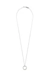 Maison Margiela Logo Necklace In Silver