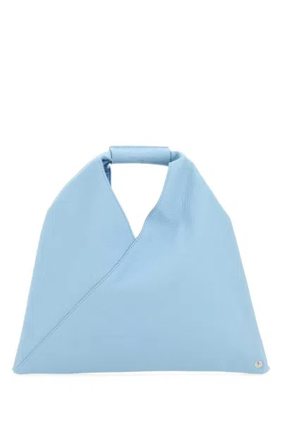 Maison Margiela Logo Patch Japanese Tote Bag In Blue