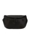 Maison Margiela Logo-patch Leather Belt Bag In Black