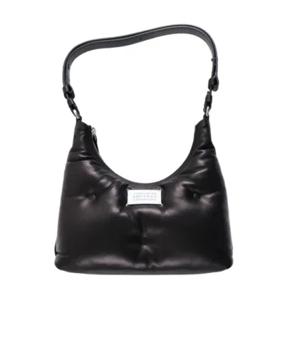 MAISON MARGIELA LOGO PATCH SHOULDER BAG