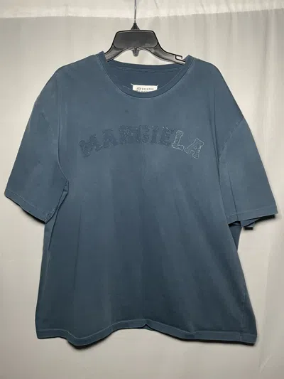 Pre-owned Maison Margiela Logo Patch T-shirt In Blue