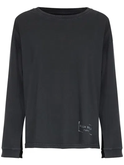 MAISON MARGIELA LOGO-PRINT COTTON SWEATSHIRT