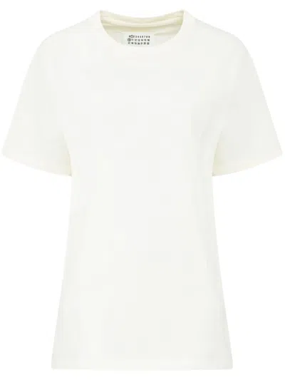 Maison Margiela Logo-print Cotton T-shirt In White