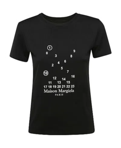 MAISON MARGIELA MAISON MARGIELA LOGO PRINT CREWNECK T-SHIRT