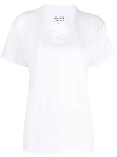 Maison Margiela Crew-neck Short-sleeve T-shirt In White