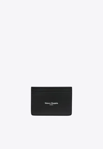 MAISON MARGIELA LOGO PRINT LEATHER CARDHOLDER