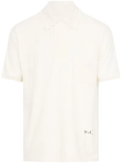 MAISON MARGIELA MAISON MARGIELA LOGO-PRINT POLO SHIRT