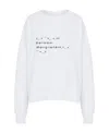Maison Margiela Logo-print Sweatshirt In White