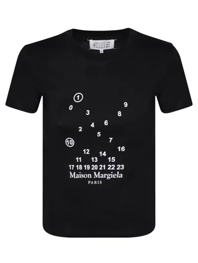 Maison Margiela Logo Print T-shirt Black