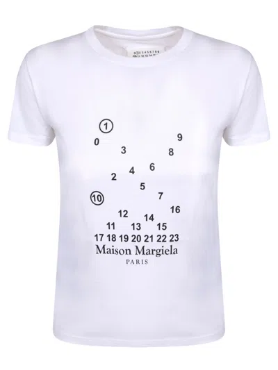 MAISON MARGIELA LOGO PRINT T-SHIRT WHITE