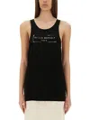 Maison Margiela Logo Stamp Tank Top