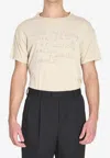 Maison Margiela Crew-neck T-shirt With Logo T-shirts White In Neutral