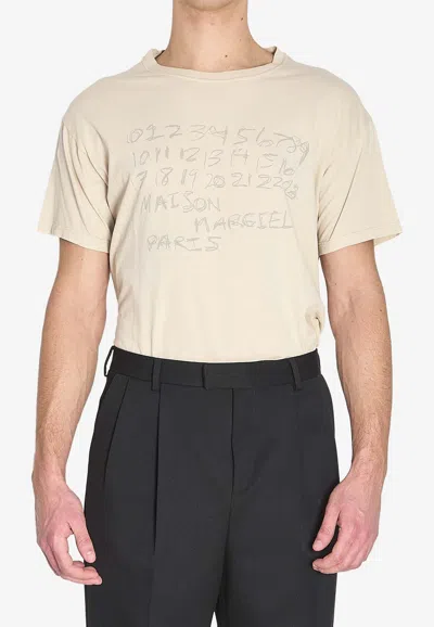 MAISON MARGIELA LOGO-PRINTED CREWNECK T-SHIRT