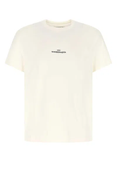Maison Margiela Logo Printed T-shirt In White
