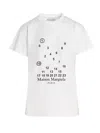 MAISON MARGIELA LOGO PRINTED T-SHIRT WHITE/BLACK