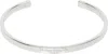 Maison Margiela Logo Reference Cuff Bracelet In Metallic