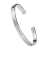 Maison Margiela Logo Reference Cuff Bracelet In Metallic