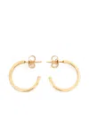 Maison Margiela Logo-reference Earrings In Gold
