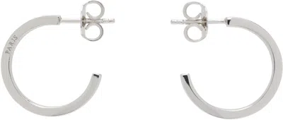 Maison Margiela Logo Reference Earrings In Metallic