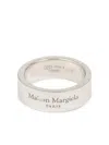Maison Margiela Logo-reference Ring In Silver