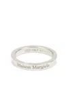 Maison Margiela Logo-reference Ring In Silver
