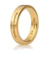 Maison Margiela Logo Reference Silver Ring In Gold