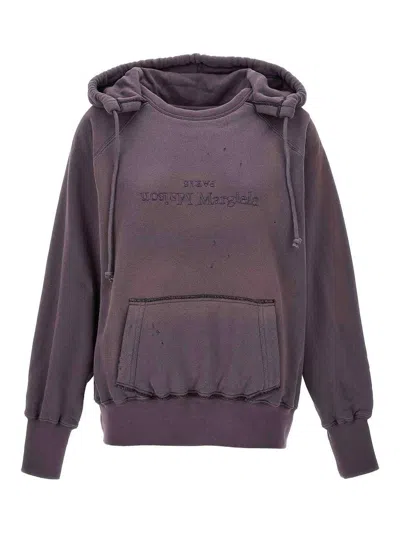 Maison Margiela Multicolor Cotton Sweatshirt In Brown