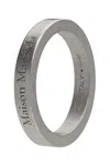 Maison Margiela Logo Ring 3mm In 951 Polished Palladio