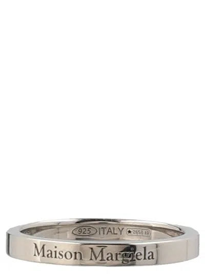 Maison Margiela Thin Logo Ring Woman Ring Silver Size 4 Silver