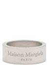 Maison Margiela Engraved Silver Ring With Polished Finish In Neutral