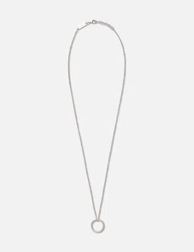 MAISON MARGIELA LOGO RING NECKLACE