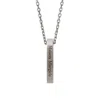 Maison Margiela Logo Ring Necklace Unisex Polished Palladio