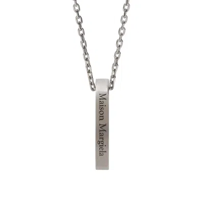 Maison Margiela Logo Ring Necklace Unisex Polished Palladio