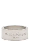 Maison Margiela Engraved Silver Ring With Polished Finish In Silver
