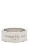 Maison Margiela Engraved Silver Ring With Polished Finish In Silver