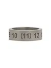 Maison Margiela Minimalist Silver Band Ring In Silver
