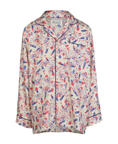 Maison Margiela Logo Shirt In Nude