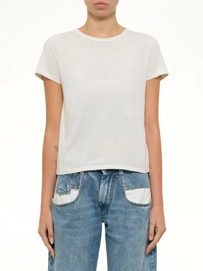 Maison Margiela Logo Small T-shirt In White