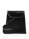 Maison Margiela Logo-stamp Leather Wallet In Black