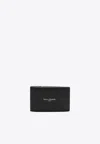 Maison Margiela Logo Card Holder Bi-fold Design In Black