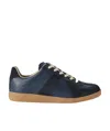 Maison Margiela Logo Strapped Casual Sneakers In Blue