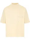 Maison Margiela Blush Beige T-shirt With Graffiti Logo