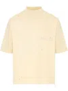 Maison Margiela Blush Beige T-shirt With Graffiti Logo